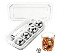 Glaçons réutilisables pour whisky - Refroidissement de bière en forme de football | Glaçons en acier inoxydable qui ne fondent , pour vin, café, jus, boissons, maison, appartement, cuisine, fête