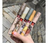 Glaçure À Lèvres Mate Imperméable Naturelle, 5 Pièces/Ensemble Fashion, Tasse Antiadhésive, Ne Se Décolore Pas, Rouge À Lèvres Durable, Maquillage, Tslm1