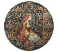 Glaçures d'art médiéval,Puzzles pour Adultes 1000pcs (67.5x67.5cm),Jeux De Défi