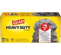 Glad Dual Defense Lot de 25 sacs poubelle avec cordon de serrage