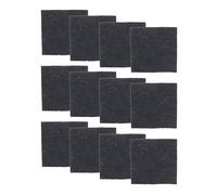 Glad Lot de 12 filtres à Charbon Absorbant Les odeurs pour Seau de compostage de Cuisine, 2 Ans, carrés de 6,5 cm, Noir