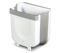 Glad Roomate Poubelle pliable | Poubelle de voyage compacte avec design extensible peu encombrant | Panier à déchets intérieur et extérieur, 7,8 l, blanc