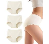Gladbecke Culotte Femme sans Coutures, Invisible String Tanga Taille Basse, Sexy Chic Slip Microfibre Shorty, sous-Vêtements Seamless Thong Underwear Women, Couleur (Lot de 3 L)