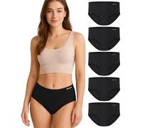 Gladbecke Culottes Femme Bambou - Hautement Respirant, Confortable [94% Bambou & 6% Élasthanne], Doux comme de La Soie, Multicolores, Lot de 5, L