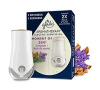 Glade Aromatherapy Electric Scented Oil Diffuseur électrique + Recharge Moment of Zen parfum Lavande et Bois de Santal, 20 ml
