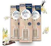Glade Bâtonnets - Diffuseur de Parfum aux Huiles Essentielles - Sans Parabens - Longue Durée Jusqu'à 5 Semaines -Romantic Vanilla Blossom - 3 Diffuseurs x50ml
