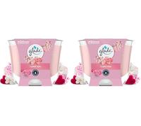 Glade Bougie Vegan Longue Durée Parfum Infusé Huiles Essentielles - Nouvelle Formule Sans Huile De Palme - I Love You - 1 Bougie (Lot de 2)