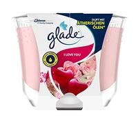 Glade Brise I Love You Bougie parfumée dans un pot en verre - Jusqu'à 39 heures de combustion - 1 x 224 g