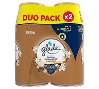 Glade Brise Lot de 2 recharges pour désodorisant automatique Bois de santal et jasmin (2 x 269 ml) 538 ml
