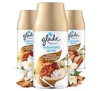 Glade (Brise) Lot de 3 recharges automatiques en spray - Parfum d'ambiance - Sensual Sandalwood & Jasmine - 3 x 269 ml