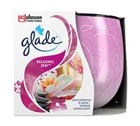 Glade By Brise Bougie Parfumée, Jusqu’à 30h de Combustion, Senteur Relaxing Zen, 120 g, Lot de 3