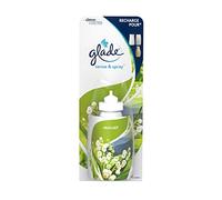 Glade By Brise - Recharge pour Diffuseur Sense & Spray, Fraîcheur et Parfum d’Ambiance dans la Maison, 18 ml, Senteur Fraîcheur Brin de Muguet - Lot de 2