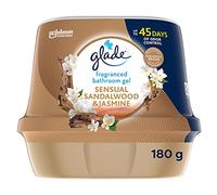 Glade Désodorisant Parfum Salle de Bain Sensuel Bois de Santal & Jasmin 180g