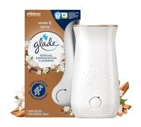 GLADE - Diffuseur Automatique aux Notes Bois de Santal et Jasmin, Fraîcheur Durable + Recharge - Le Lot De 2