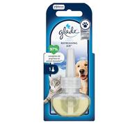 Glade Diffuseur électrique Parfumeur pour l'environnement avec huiles essentielles, parfum Refreshing Air, combat les odeurs des animaux domestiques, 1 recharge