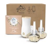 Glade Electric Scented Oil Diffuseur Réglable - Infusé Aux Huiles Essentielles - Jusqu'à 120 Jours De Parfum - Romantic Vanilla Blossom - 1 Diffuseur et 3 recharges de 20ml