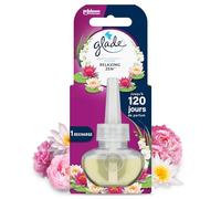 Glade Electric Scented Oil Recharge - Infusé Aux Huiles Essentielles - Jusqu'à 120 Jours De Parfum - Relaxing Zen - 1 Recharge
