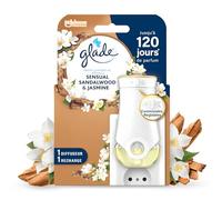Glade Diffuseur électrique d'huile parfumée Bois de Santal & Jasmin – 1 diffuseur + 1 recharge, 20 ml