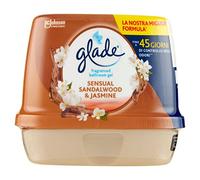Glade Gel pour le bain, parfum d'environnement, parfum de santal de Bali et de jasmin, jusqu'à 45 jours de contrôle des odeurs, 1 paquet de 180 g