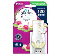 Glade Liquide électrique Parfum d'ambiance avec huiles essentielles, Parfum Relaxant Zen, 1 diffuseur et 1 Recharge