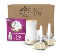 Glade Liquide électrique Parfumeur pour l'environnement avec huiles essentielles, parfum relaxant zen, 1 diffuseur et 3 recharges