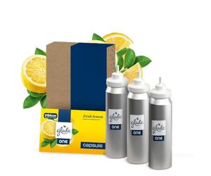 Glade One Capsule Universelle Fresh Lemon 3 x 13 ml | Diffuse une sensation de fraîcheur pour créer une atmosphère agréable dans votre intérieur au quotidien