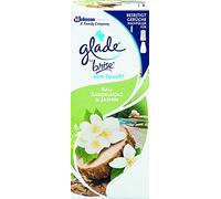 Glade One Touch Lot de 3 mini sprays de parfum d'ambiance Bali Bois de santal et jasmin 3 x 10 ml