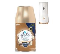 GLADE - Recharge Désodorisante Automatique Bois de Santal & Jasmin, Huiles Essentielles, 269mL - Le Lot De 3