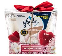 Glade ROMANTIC VANILLA BLOSSOM Bougie Parfumée 1 X 224G Avec Un Ruban En Cœur
