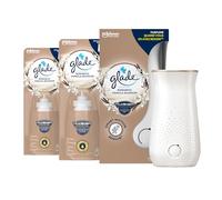 Glade Sense et Spray Diffuseur à Détection de Mouvement - Infusé Aux Huiles Essentielles - Jusqu'à 2 Mois de Parfum - Sans Parabens - Romantic Vanilla Blossom - 1 Diffuseur et 3 Recharges de 18ml