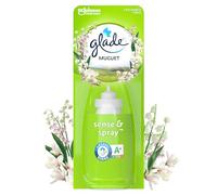 Glade Sense et Spray Recharge Diffuseur à Détection de Mouvement - Infusé Aux Huiles Essentielles - Jusqu'à 2 Mois de Parfum - Muguet - 1 Recharge