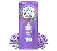 Glade Sense et Spray Recharge Diffuseur à Détection de Mouvement - Infusé Aux Huiles Essentielles - Jusqu'à 2 Mois de Parfum - Tranquil Lavender et Aloe - 1 Recharge