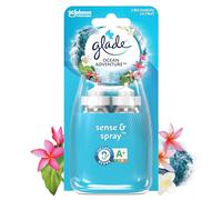Glade Sense et Spray Recharge Duopack Diffuseur à Détection de Mouvement - Infusé Aux Huiles Essentielles - Jusqu'à 4 Mois de Parfum - Ocean Adventure - 2 Recharges