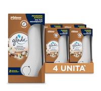 Glade Sense & Spray Parfumeur pour Environnements avec Huiles Essentielles et Capteur Intelligent de Mouvement, Parfum Jasmin et Sandale de Bali, 4 Diffuseurs et 4 Recharges, 8 piles AA