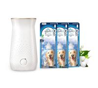 Glade Sense & Spray Pet Range Diffuseur à Détection de Mouvement - Idéal Contre Les Odeurs Des Animaux - Jusqu'à 2 Mois De Parfum - 1 Diffuseur et 3 Recharges x 18ml