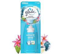 Glade Sense & Spray Recharge Diffuseur à Détection de Mouvement - Infusé Aux Huiles Essentielles - Jusqu'à 2 Mois de Parfum - Ocean Adventure - 1 Recharge