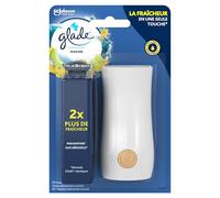 Glade Touch & Fresh Diffuseur - Fraicheur Instantanée - Elimine Les Odeurs - Infusé Aux Huiles Essentielles - Marine - 1 Diffuseur + 1 Recharge