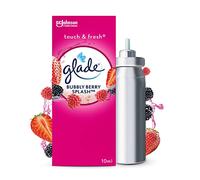 Glade Touch et Fresh Recharge - Fraicheur Instantanée - Elimine Les Odeurs - Infusé Aux Huiles Essentielles - Bubbly Berry Splash - 1 Recharge