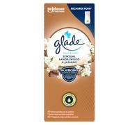 Glade Touch et Fresh Recharge - Fraicheur Instantanée - Elimine Les Odeurs - Infusé Aux Huiles Essentielles - Sensual Sandalwood et Jasmine - 1 Recharge