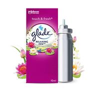 Glade Touch & Fresh Recharge - Fraicheur Instantanée - Elimine Les Odeurs - Infusé Aux Huiles Essentielles - Relaxing Zen - 1 Recharge