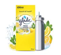 Glade Touch et Fresh Recharge - Fraicheur Instantanée - Elimine Les Odeurs - Infusé Aux Huiles Essentielles - Fresh Lemon - 1 Recharge