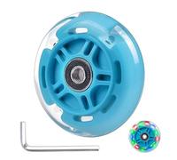 Gladeer 1 roue arrière lumineuse de 80 mm, LED colorée, roue de rechange clignotante pour trottinette à 3 roues (bleu)