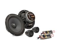 Gladen Gamma 165.2 Haut-Parleurs 2 Voies 16,5 cm 3 Ohm Noir Rond
