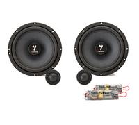 Gladen Gamma 165.2 Slim Haut-Parleurs 16,5 cm 2 voies 3 Ohm Plat