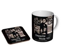 glades Depeche Mode 101 Coffret cadeau Tasse à café en céramique + dessous de verre