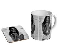 glades Julia Roberts Young BW - Tasse à café en céramique + dessous de verre Coffret cadeau
