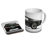 glades Steve McQueen's Bullitt Mustang - Tasse à café en céramique + dessous de verre Coffret cadeau
