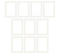 GLADFRESIT Lot de 10 passe-partout blancs A4 doublés avec papier pour images, affiches, peintures, remise de diplôme, œuvres d'art