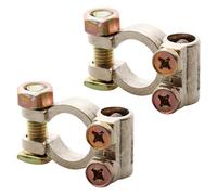 GLADFRESIT Lot de 2 connecteurs de bornes de batterie, bornes de câble de batterie positive et négative, connecteurs de batterie à dégagement rapide pour voiture, caravane, moto