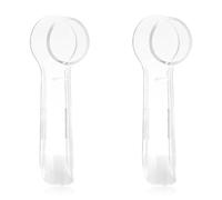 GLADFRESIT Lot de 2 couvre-têtes de brosse à dents électrique pour la maison, les voyages, les voyages en plein air, transparent, Couvre-tête de brosse à dents